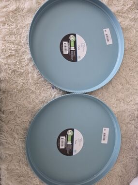 Mainstays Light Blue Round Plate - Single